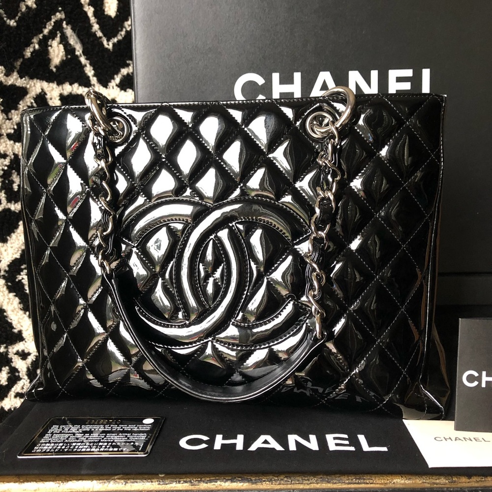 🤩FULL SET🤩CHANEL GST black patent